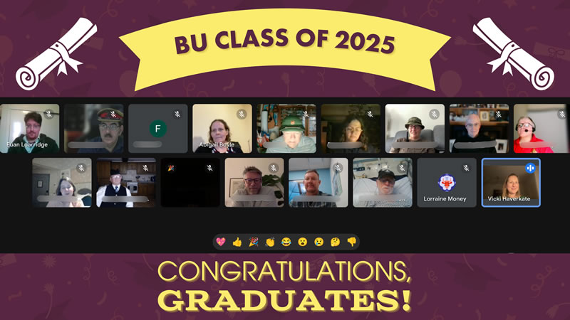 BU 2025 - Graduation Post Battlefields Uncovered: Congratulations to our graduating class of 2025!